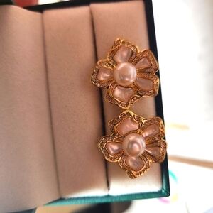 Genuine Pearl and Mother of Pearl Earrings